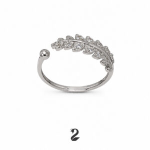 انگشتر نقره زنانه برگ ریز SR 029