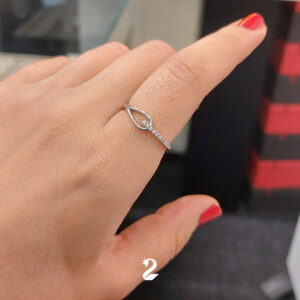 انگشتر نقره زنانه شبنم SR 020